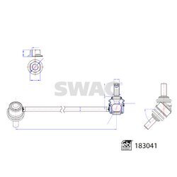 Tyč/Vzpera stabilizátora SWAG 33 10 8801