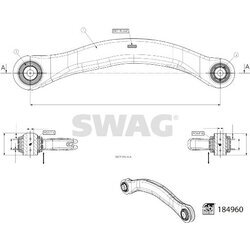 Rameno zavesenia kolies SWAG 33 10 9715