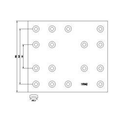 Brzd. obloženie bubnovej brzdy TEXTAR 19342