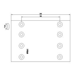 Brzd. obloženie bubnovej brzdy TEXTAR 19568