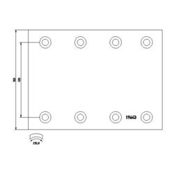 Brzd. obloženie bubnovej brzdy TEXTAR 19643