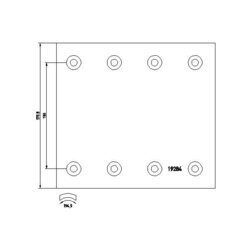 Brzd. obloženie bubnovej brzdy TEXTAR 19284