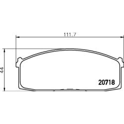 Sada brzdových platničiek kotúčovej brzdy TEXTAR 2071802