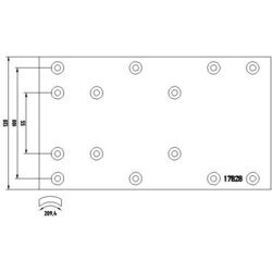 Brzd. obloženie bubnovej brzdy TEXTAR 17828