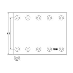 Brzd. obloženie bubnovej brzdy TEXTAR 19200