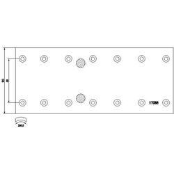 Brzd. obloženie bubnovej brzdy TEXTAR 17088