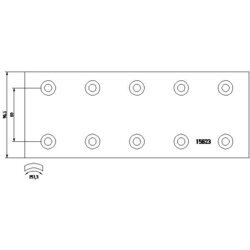 Brzd. obloženie bubnovej brzdy TEXTAR 15823
