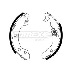 Sada brzdových čeľustí TOMEX Brakes TX 23-22