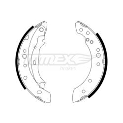 Sada brzdových čeľustí TOMEX Brakes TX 23-23