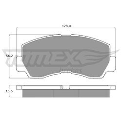 Sada brzdových platničiek kotúčovej brzdy TOMEX Brakes TX 11-45