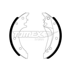 Sada brzdových čeľustí TOMEX Brakes TX 22-90