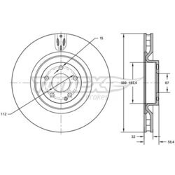 Brzdový kotúč TOMEX Brakes TX 72-75