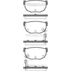 Sada brzdových platničiek kotúčovej brzdy TRISCAN 8110 14034
