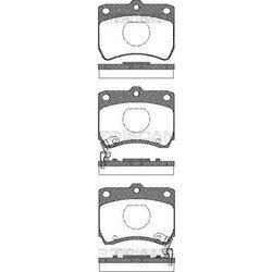 Sada brzdových platničiek kotúčovej brzdy TRISCAN 8110 18001