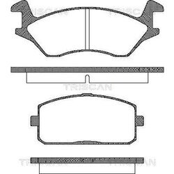 Sada brzdových platničiek kotúčovej brzdy TRISCAN 8110 13043