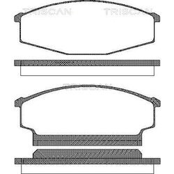 Sada brzdových platničiek kotúčovej brzdy TRISCAN 8110 14942