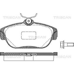 Sada brzdových platničiek kotúčovej brzdy TRISCAN 8110 27963