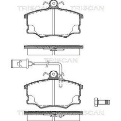 Sada brzdových platničiek kotúčovej brzdy TRISCAN 8110 12956