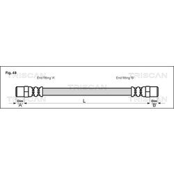 Brzdová hadica TRISCAN 8150 29204