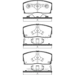 Sada brzdových platničiek kotúčovej brzdy TRISCAN 8110 41917