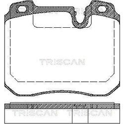 Sada brzdových platničiek kotúčovej brzdy TRISCAN 8110 11014