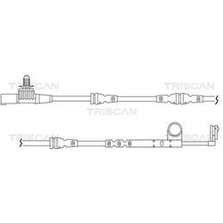 Výstražný kontakt opotrebenia brzdového obloženia TRISCAN 8115 17011