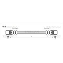 Brzdová hadica TRISCAN 8150 13229