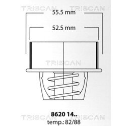 Termostat chladenia TRISCAN 8620 1488