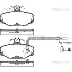 Sada brzdových platničiek kotúčovej brzdy TRISCAN 8110 16164