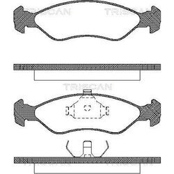 Sada brzdových platničiek kotúčovej brzdy TRISCAN 8110 69004