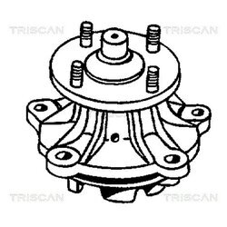 Vodné čerpadlo, chladenie motora TRISCAN 8600 13005 - obr. 1
