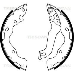 Sada brzdových čeľustí TRISCAN 8100 18009