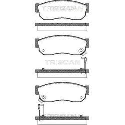 Sada brzdových platničiek kotúčovej brzdy TRISCAN 8110 14035