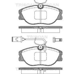 Sada brzdových platničiek kotúčovej brzdy TRISCAN 8110 15030