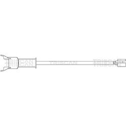Výstražný kontakt opotrebenia brzdového obloženia TRISCAN 8115 10002