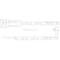 Výstražný kontakt opotrebenia brzdového obloženia TRISCAN 8115 24010