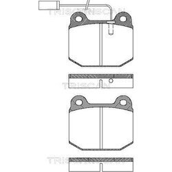 Sada brzdových platničiek kotúčovej brzdy TRISCAN 8110 12012
