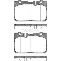 Sada brzdových platničiek kotúčovej brzdy TRISCAN 8110 13038