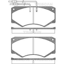 Sada brzdových platničiek kotúčovej brzdy TRISCAN 8110 15024