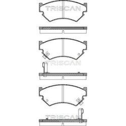 Sada brzdových platničiek kotúčovej brzdy TRISCAN 8110 68176
