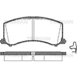 Sada brzdových platničiek kotúčovej brzdy TRISCAN 8110 69003
