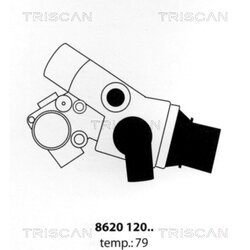 Termostat chladenia TRISCAN 8620 12079