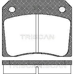 Sada brzdových platničiek kotúčovej brzdy TRISCAN 8110 10011