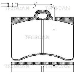 Sada brzdových platničiek kotúčovej brzdy TRISCAN 8110 38782