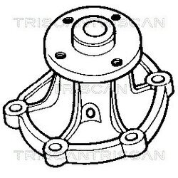 Vodné čerpadlo, chladenie motora TRISCAN 8600 13865 - obr. 1