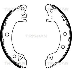 Sada brzdových čeľustí TRISCAN 8100 16375