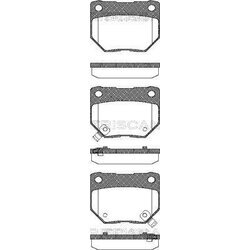 Sada brzdových platničiek kotúčovej brzdy TRISCAN 8110 14028