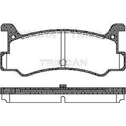 Sada brzdových platničiek kotúčovej brzdy TRISCAN 8110 50880