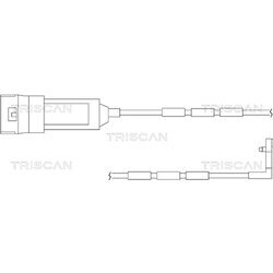 Výstražný kontakt opotrebenia brzdového obloženia TRISCAN 8115 24009