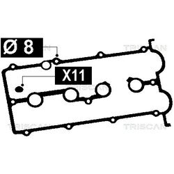 Sada tesnení veka hlavy valcov TRISCAN 515-4056